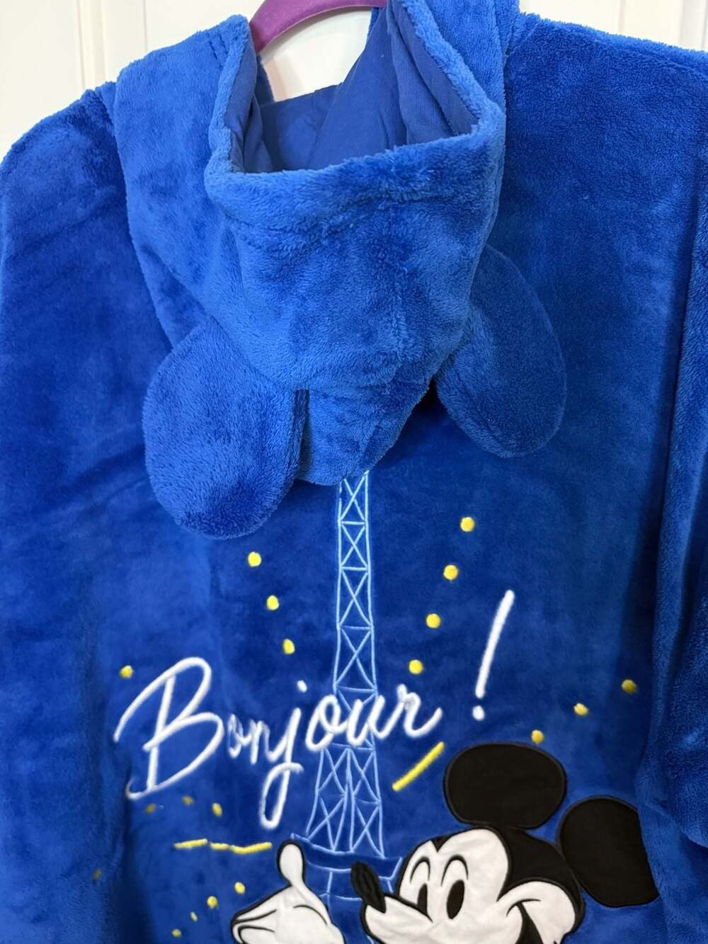 NWT Disney Disneyland Paris Mickey Mouse Size S/M Hoodie Oversized - Picture 3 of 5